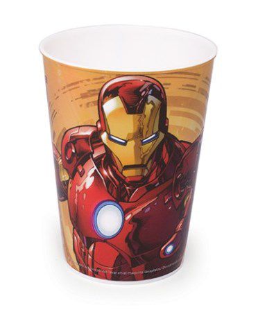 Copo de Plástico Homem de Ferro Avengers 320ml - 1 unidade - Plasútil - Rizzo Festas