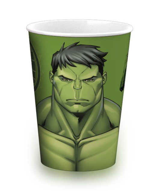 Copo de Plástico Hulk Avengers 320ml - 1 unidade - Plasútil - Rizzo Festas