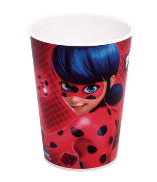 Copo de Plástico Lady Bug Festa Miraculous 320ml - 1 unidade - Plasútil - Rizzo Festas