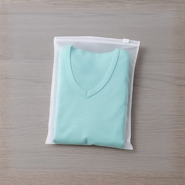 Saco Trilho Zip Transparente Fosco - 15x23cm - 50 unidades - Rizzo