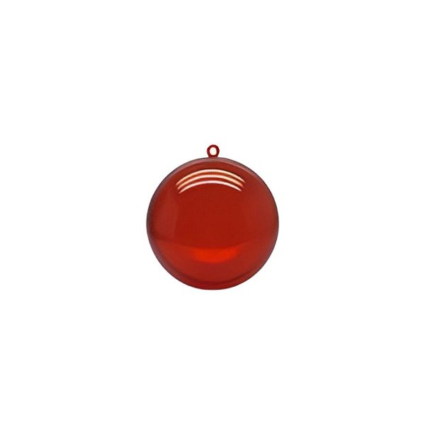 Bola de Acrílico Vermelho - 10cm - 5 unidades - Rizzo
