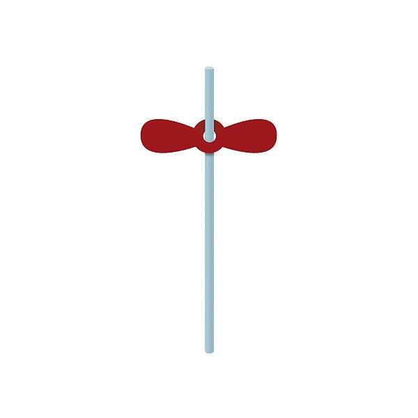 Canudo de Papel Festa Aventureiro com Aplique - 20 unidades - Cromus - Rizzo Festas