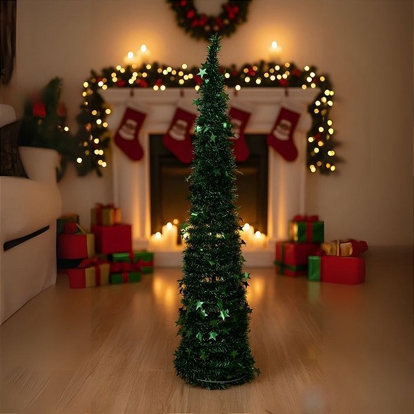 Árvore de Natal - Extensível com Estrela - 1,5m - 1 unidade - Rizzo