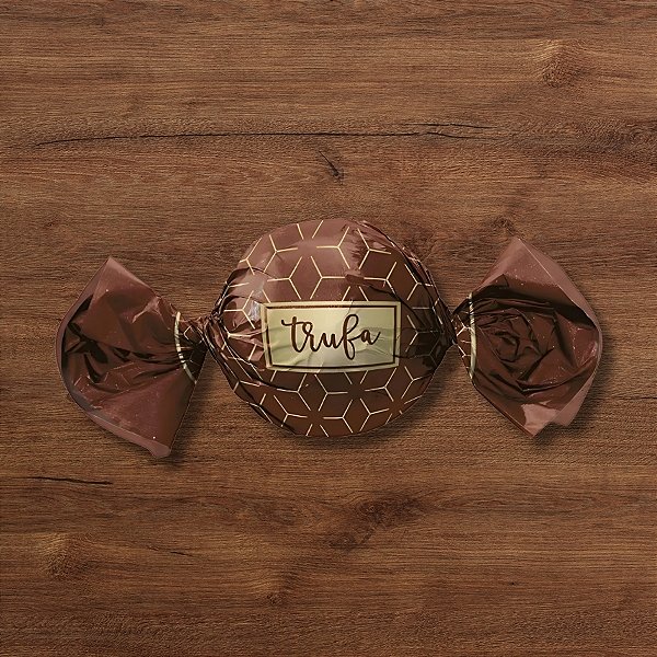 Papel Trufa 14,5x15,5cm - Star Marrom - 100 unidades - Cromus - Rizzo