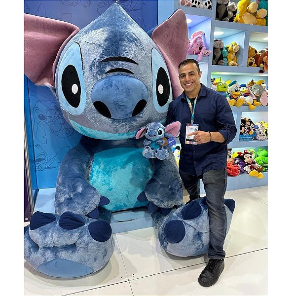Pelúcia Stitch Big Feet 2 Metros - Lilo & Stitch - 1 unidade - Disney Original - Rizzo