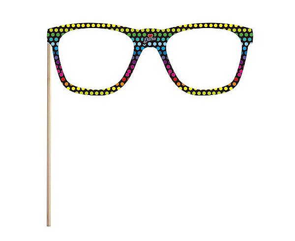 Máscara Festa Neon - 8 unidades - Junco - Rizzo Festas