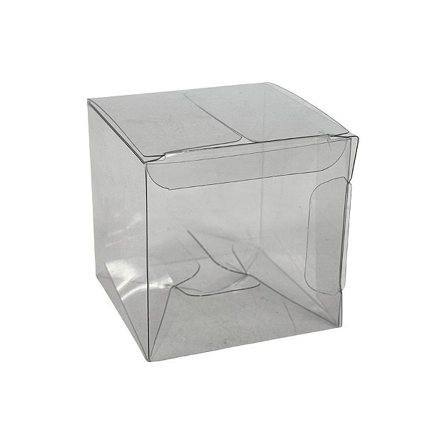 Caixa Transparente de Acetato Cubo - 4x4cm - 10 unidades - Cromus - Rizzo