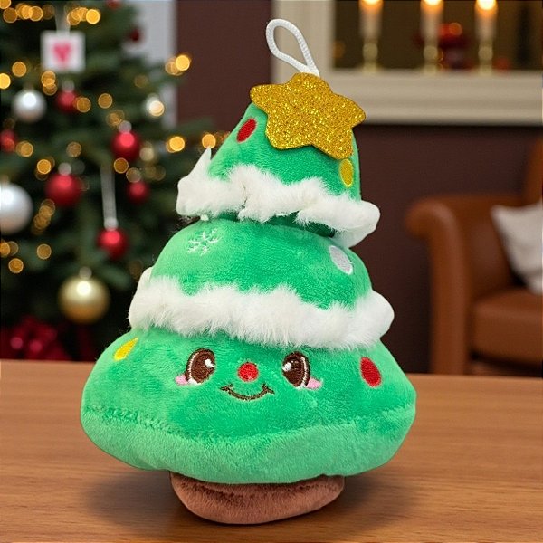 Pelúcia de Natal - Árvore de Natal - 12x15x9cm - 1 unidade - Rizzo