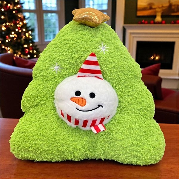 Árvore de Natal de Pelúcia - Boneco de Neve - 35x41x9cm - 1 unidade - Rizzo