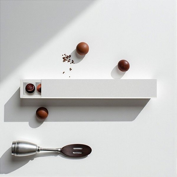 Caixa 10 Doces Retangular Branco com Luva - 39X6X4cm - 1 unidade - Cromus - Rizzo