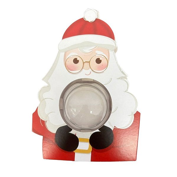 Cartão com Blister para 1 Doce - Papai Noel - 13,5x11cm - 10 unidades - Cromus - Rizzo