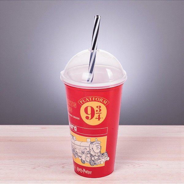 Copo Shake Harry Potter - Plataforma - Vermelho - 500ml - 1 unidade - Plasútil - Rizzo