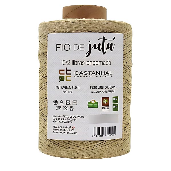 Fio de Juta Natural - 716m - 1 unidade - Rizzo
