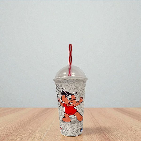 Copo Shake Para Colorir Turma da Monica - Monica - 500ml  - 1 unidade - Plasútil - Rizzo
