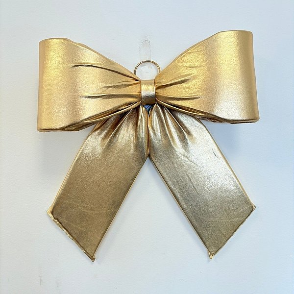 Laço Lamê Dourado G - 30x36x8cm - 1 unidade - Rizzo