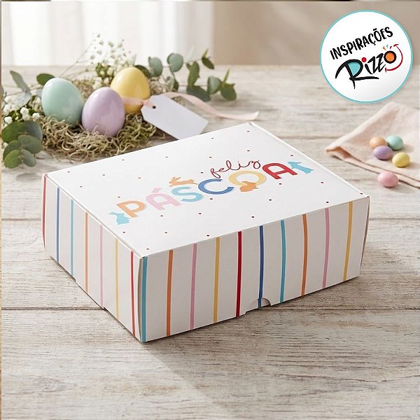 Caixa Para 8 Brigadeiros - Feelings - 17x10x4cm - 10 unidades - Cromus - Rizzo