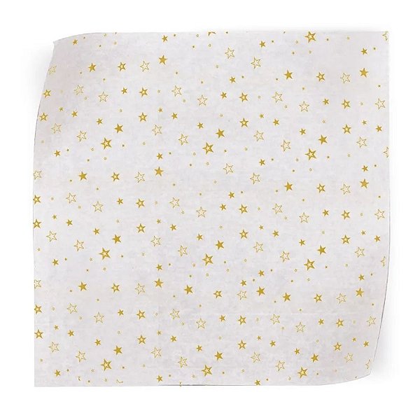 Papel Manteiga - Estrela Ouro - 45x70cm - 20 unidades - Cromus - Rizzo