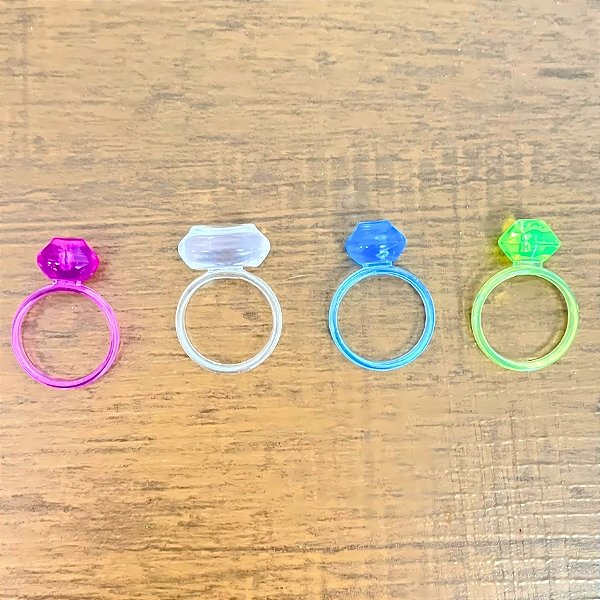 Brinquedo Kit Anel Cristal Sortidos - 10 unidades - Rizzo