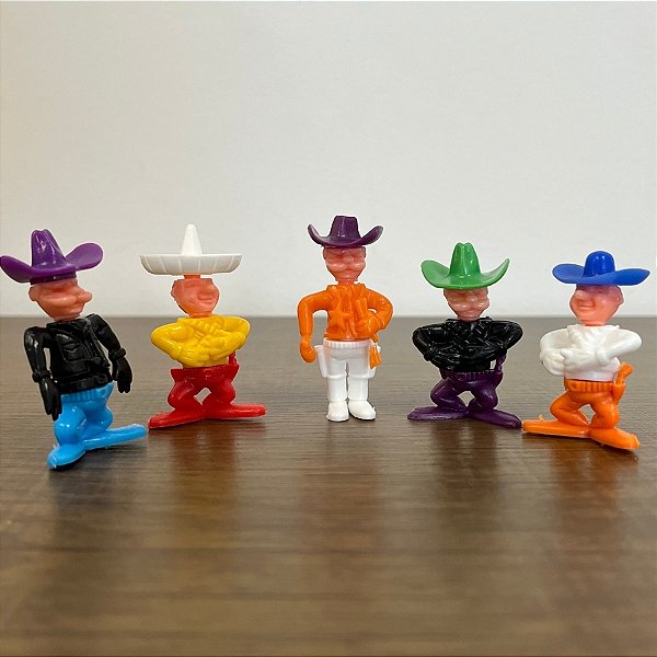 Brinquedo Mini Boneco Cowboy Sortido - 5 unidades - Rizzo