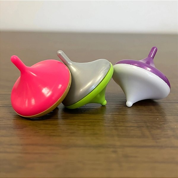 Brinquedo Mini Pião Cristal Colorido - 20 unidades - Rizzo