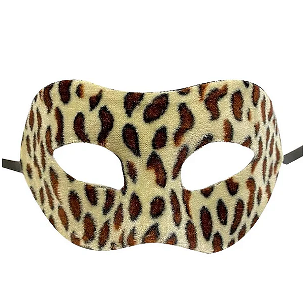 Máscara de Carnaval Veneziana Animal Print - Leopardo - Mod 6857 - 01 unidade - Rizzo