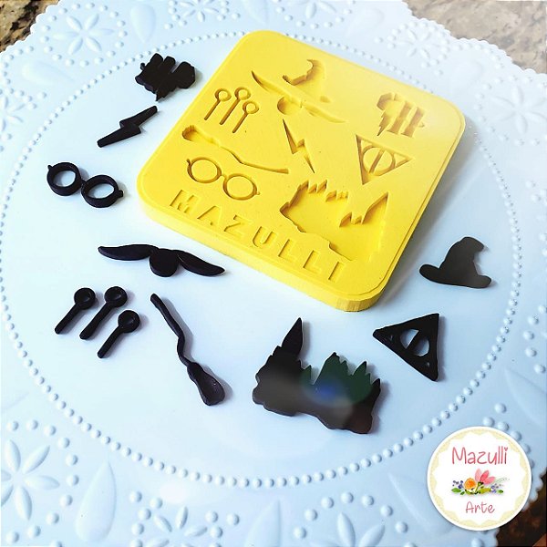 Molde Silicone Kit Harry Potter Cod. 2269 Mazulli Rizzo Confeitaria