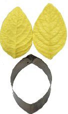 Modelador com cortador Folha Pequena Cod. 1114 Mazulli Rizzo Confeitaria