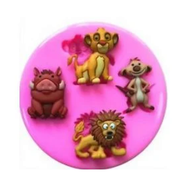 Molde de silicone Animais S440 Molds Planet Rizzo Confeitaria