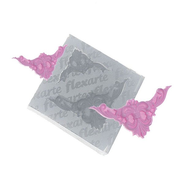 Molde de Silicone Par de Mini Cantoneiras Mitatron Ref. 429 Flexarte ​