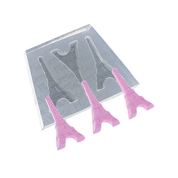 Molde de Silicone Trio de Torres Paris Ref. 499 Flexarte