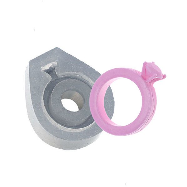 Molde de silicone Anel Solitário Ref. 515 Flexarte
