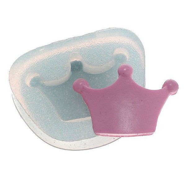 Molde de silicone Coroa três pontas  Ref. 175 Flexarte