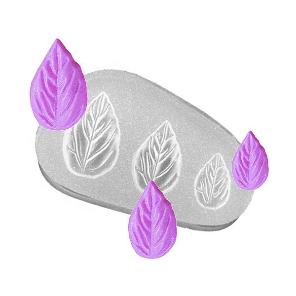 Molde de silicone Folhas Ref. 202 Flexarte