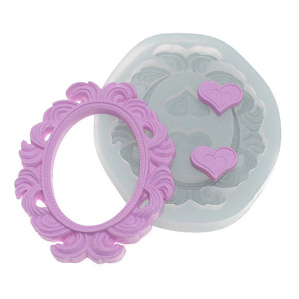 Molde de silicone Moldura Ornamental grande Ref. 207 Flexarte