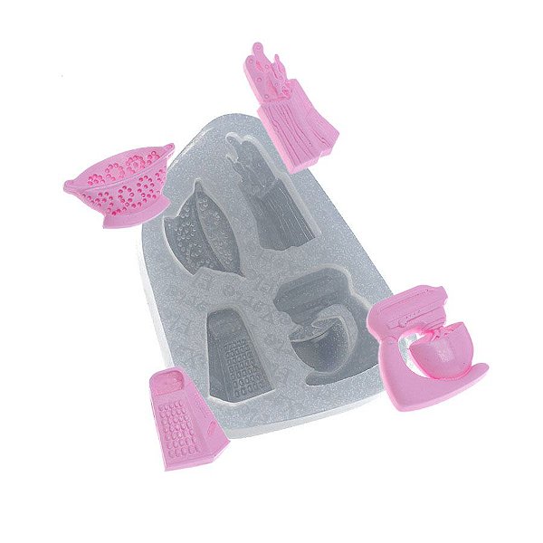 Molde de silicone Utensílios com Batedeira Ref. 536 Flexarte