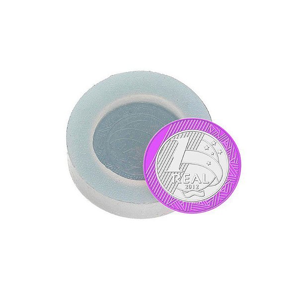 Molde de silicone Moeda Ref. 1 Flexarte