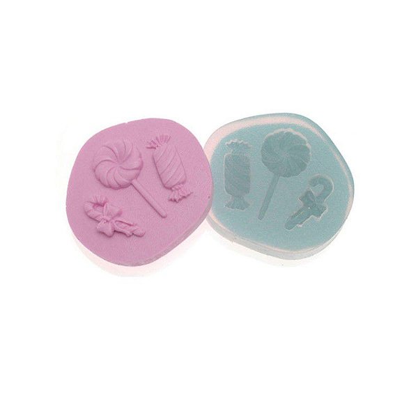 Molde de silicone Trio de Balinhas Ref. 230 Flexarte