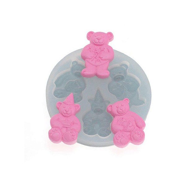 Molde de silicone Trio de Ursos Ref. 293 Flexarte