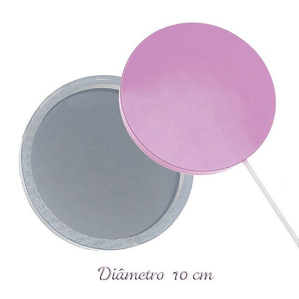 Molde de Silicone Pirulito Gd 10cm Ref. 158 Flexarte