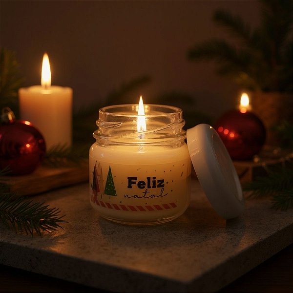 Vela Aromática De Natal - Feliz Natal - 40g - 1 unidade - Rizzo
