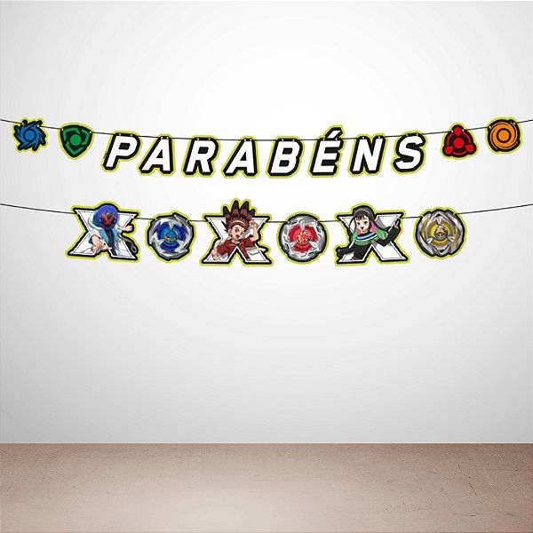 Faixa Decorativa Temática "Parabéns" - Bluelock - 129x15cm - 1 unidade - Regina - Rizzo