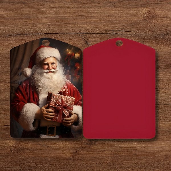 Tag Decorativa de Natal - Noel Clássico - 7x5cm - 10 unidades - Rizzo