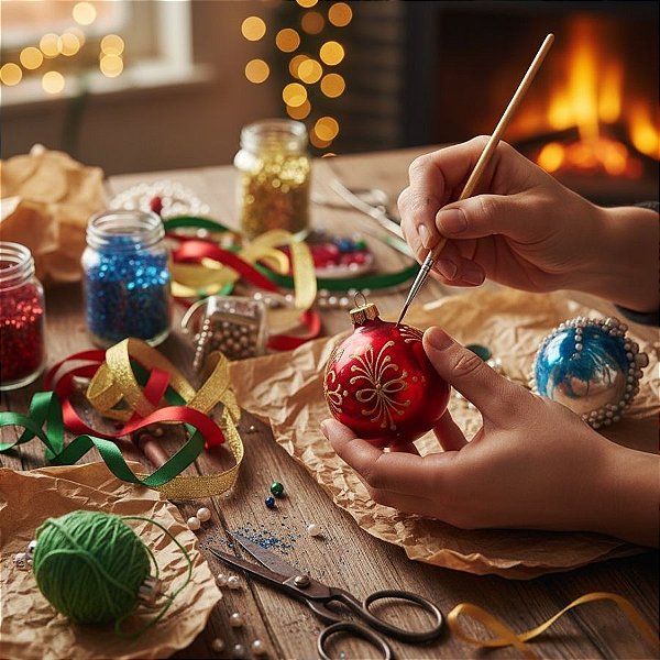 Bolas de Natal Com Pequenas Avarias - Para Artesanato - Sortida - 8cm - 1 unidade - Rizzo