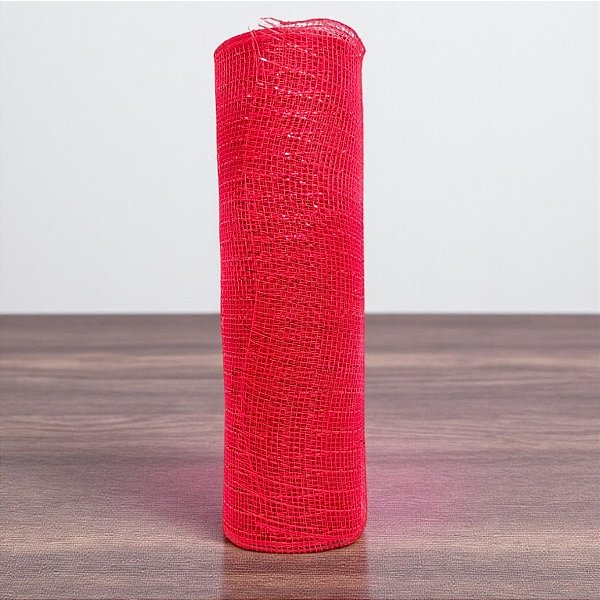 Tela Vazada - Vermelho Escuro com Detalhe Vermelho - 26x914cm - 1 unidade - Rizzo