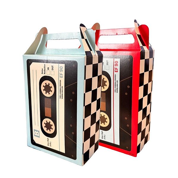 Caixa Surpresa Maleta - Festa Retrô - 8 unidades - FestColor - Rizzo