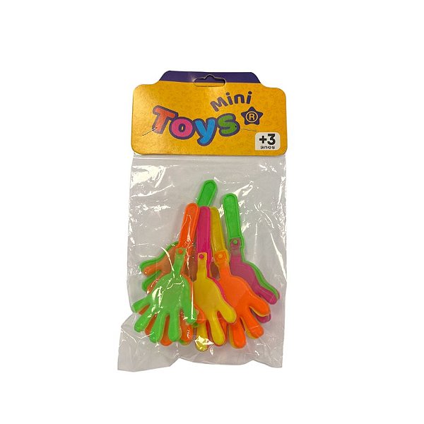Brinquedo Bate Palmas - Cores Sortidas - 10cm - 5 unidades - Rizzo - Rizzo