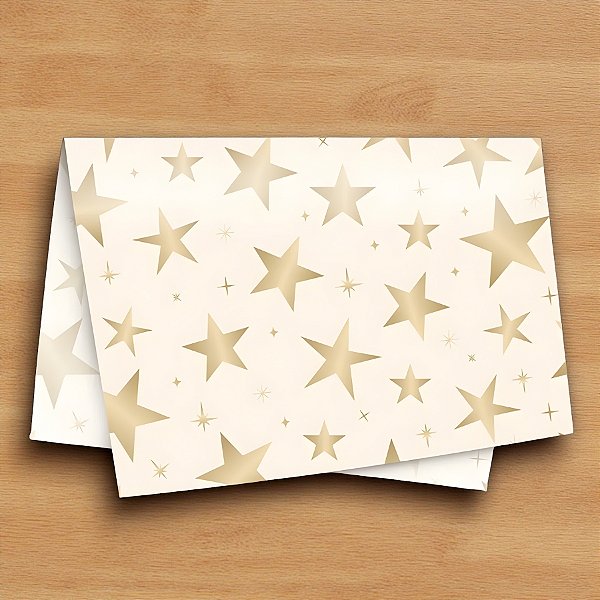 Papel Seda - Brilhar Marfim e Ouro - 49x69cm - 50 unidades - Cromus - Rizzo