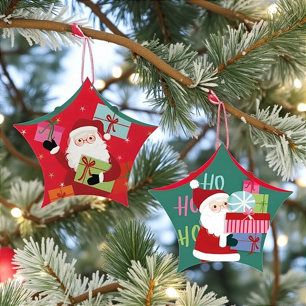 Caixa Para Lembrancinha - Estrela Presentes Compose - 15x14,5x3cm - 10 unidades - Cromus - Rizzo