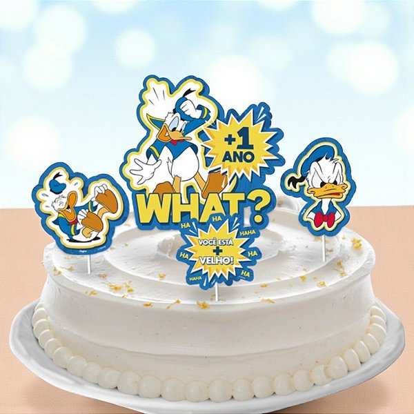 Decoração de Bolo - Pato Donald - 5 unidades - Disney Original - Rizzo