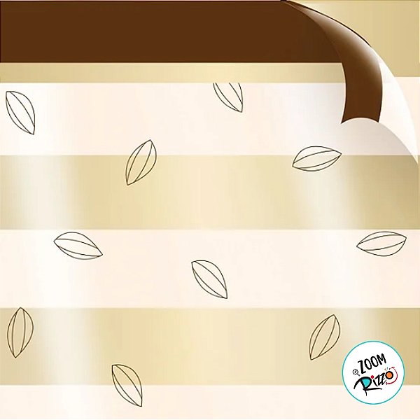 Saco Transparente Decorado Cacau - 11X19,5cm - 50 unidades - Cromus - Rizzo